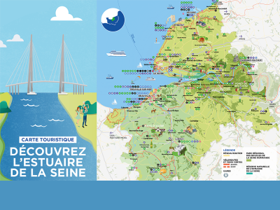 Carte touristique de l’estuaire de la Seine